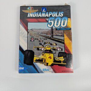 Vintage 1989 IBM Indianapolis 500 Simulator Game 5.25" Floppy Disks Untested